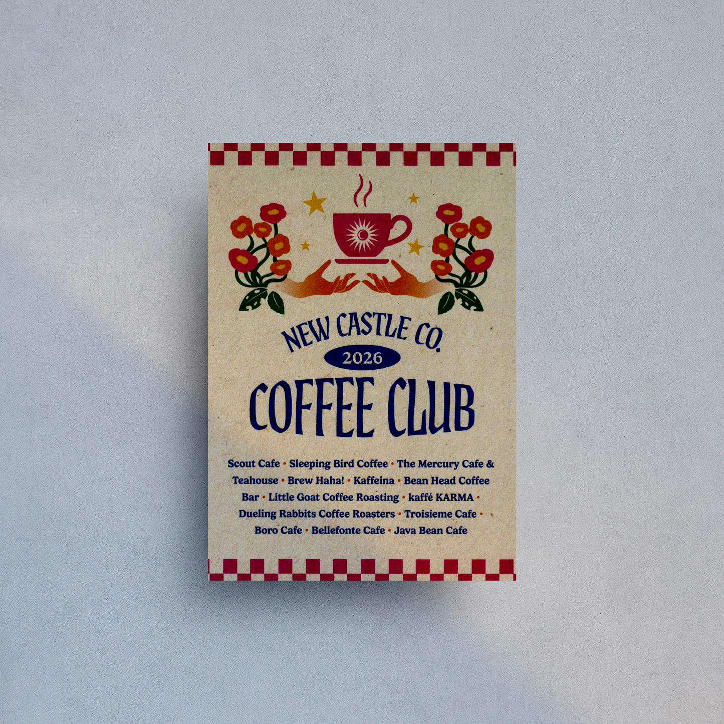 New Castle County Coffee Club Art Print