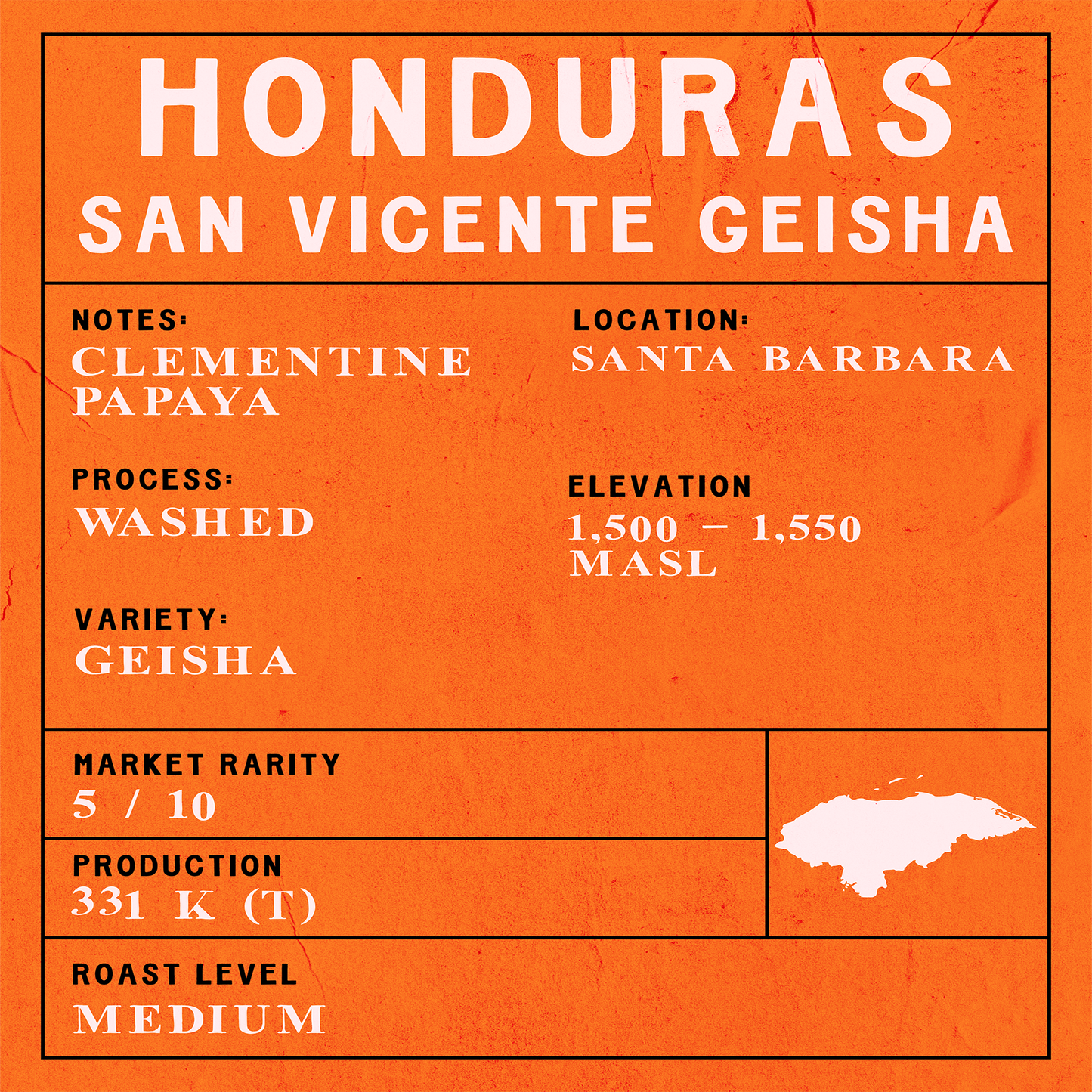 Honduras - San Vicente Geisha