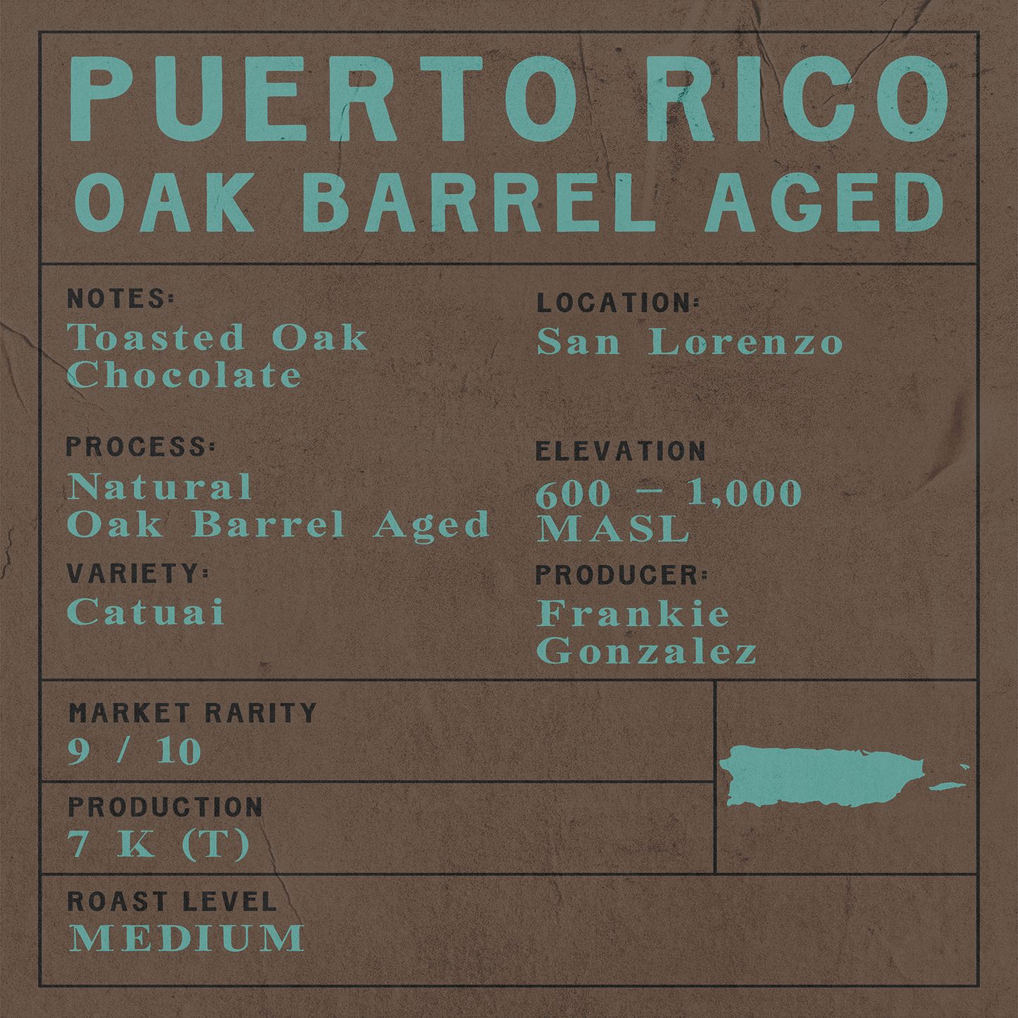 Puerto Rico - Frankie Gonzalez - Oak Barrel Aged